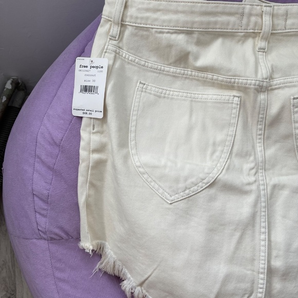 Free people mini skirt fringed hem - Picture 3 of 5